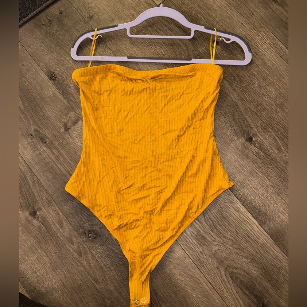 Tube top bodysuit - yellow SWS essentials